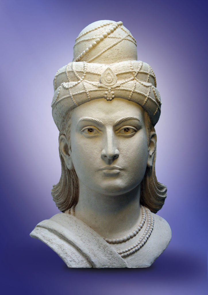 Representative Bust of Emperor Ashoka the Great, 3rd Maurya Emperor