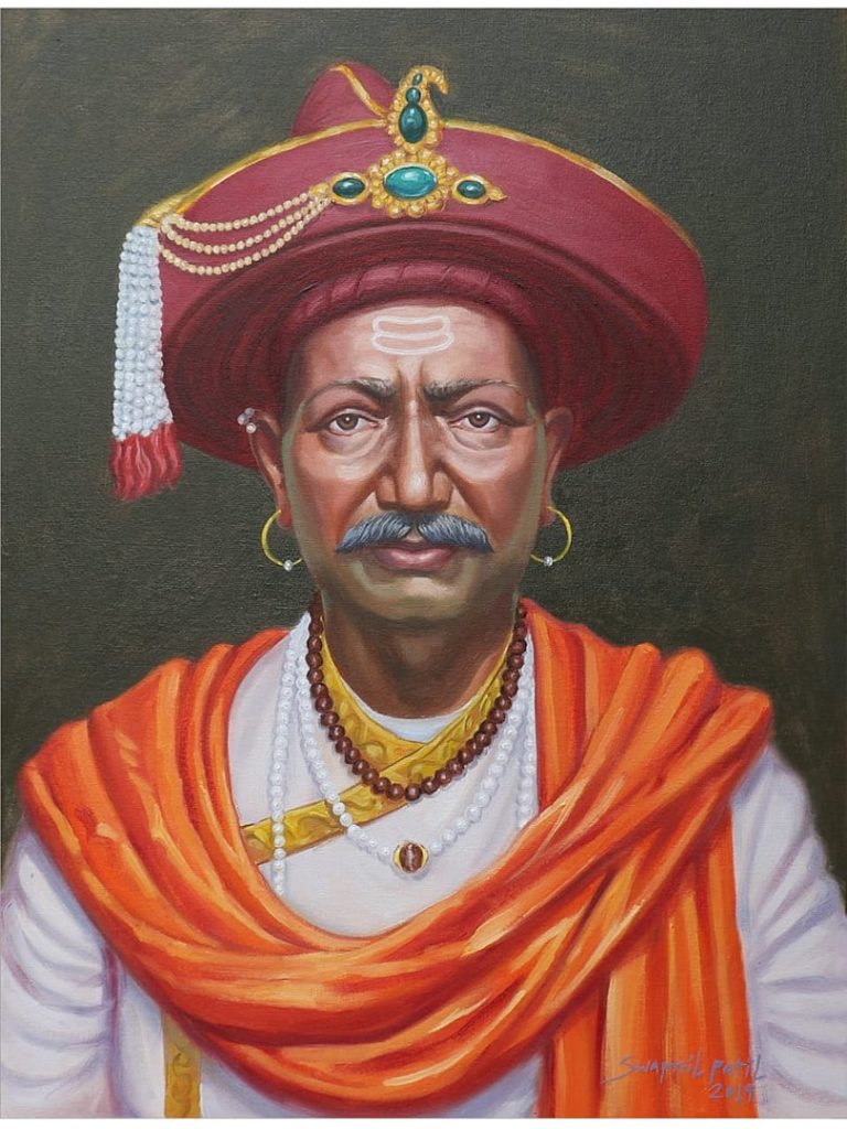 Painting of Hukumatpanah Ramchandra Pant Amatya; Image Credit: By Vedika201 - Own work, CC BY-SA 4.0, https://commons.wikimedia.org/w/index.php?curid=81916411